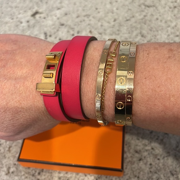 100% Authentic Hermes Mimi Kelly Double Tour Bracelet - Picture 4 of 5